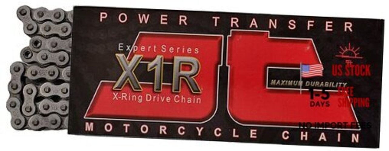 Chain C520X1R120DL (520 Series) Black Steel 120 Link Heavy Duty X-Ring Chain