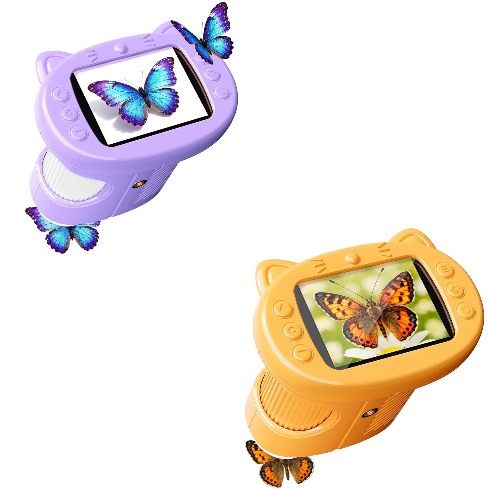 Handheld Digital Mini Microscope for Kids: 1000X 4K Portable Pocket 2.4" Screen