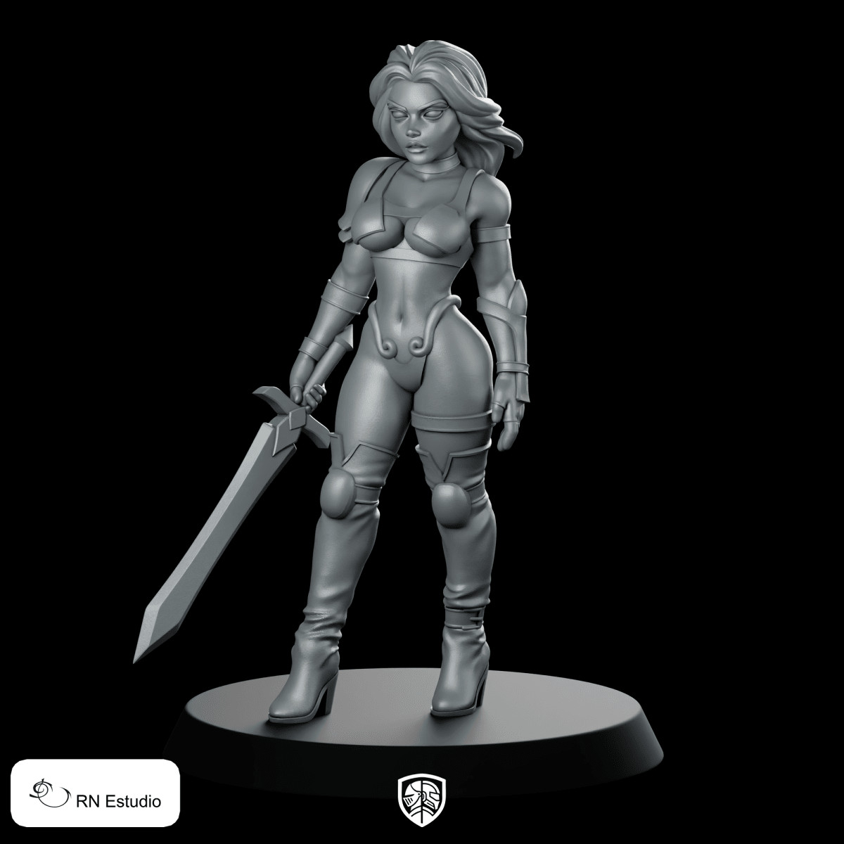 Warrior Princess Miniature Sci-Fi Sword Heroine