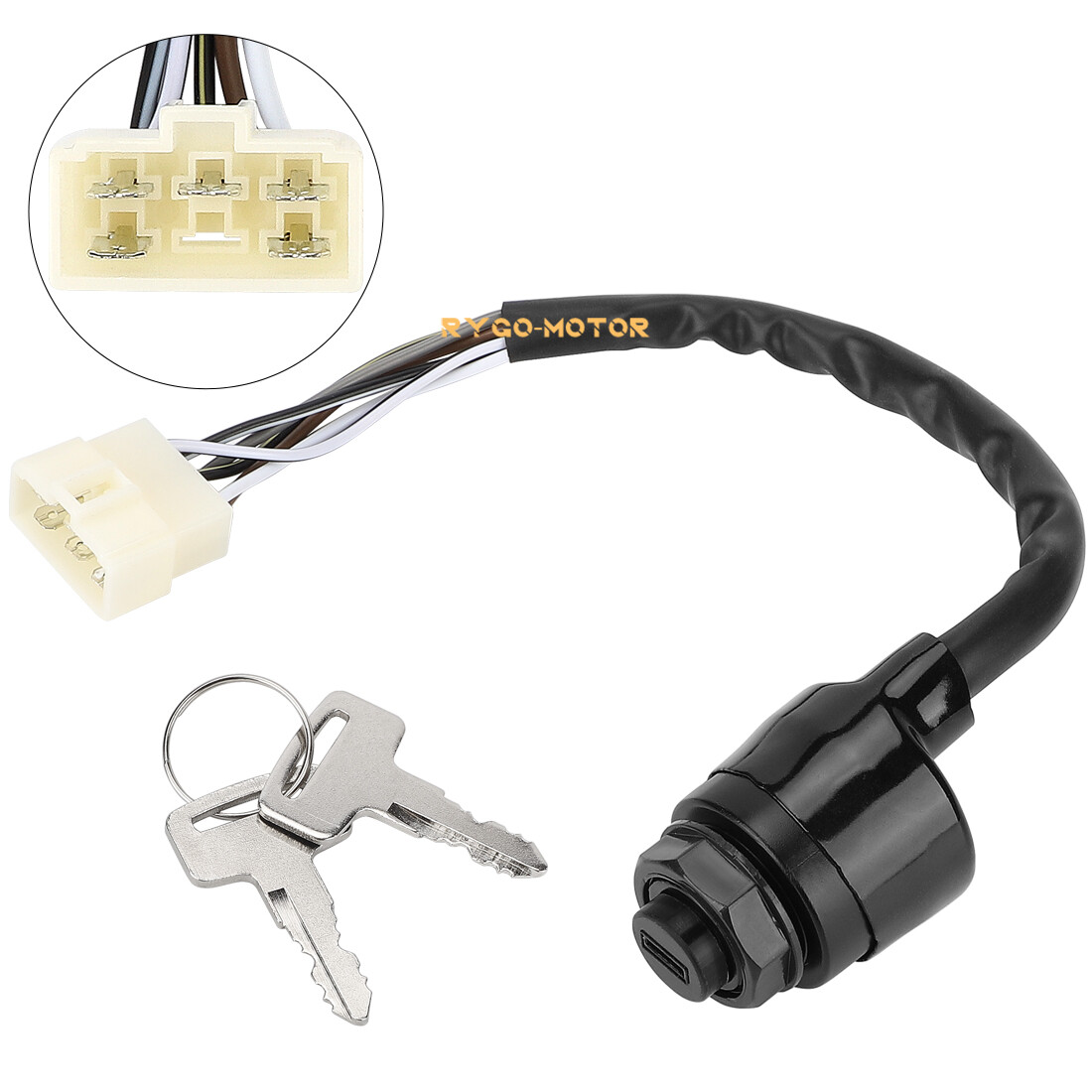 Ignition Key Switch for Kawasaki UTV 27005-0011 / Mule 600 610 4000 4010