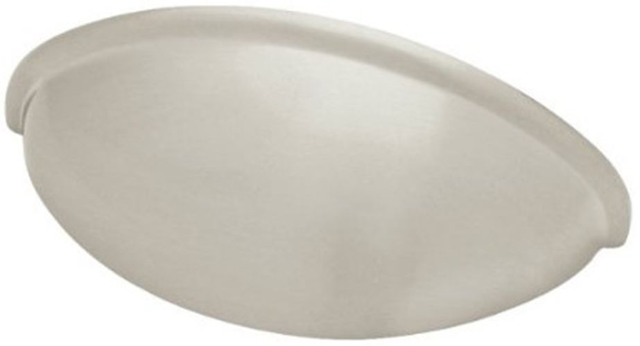 2-1/2" Cabinet Shop Plain Cup Pull Satin Nickel
