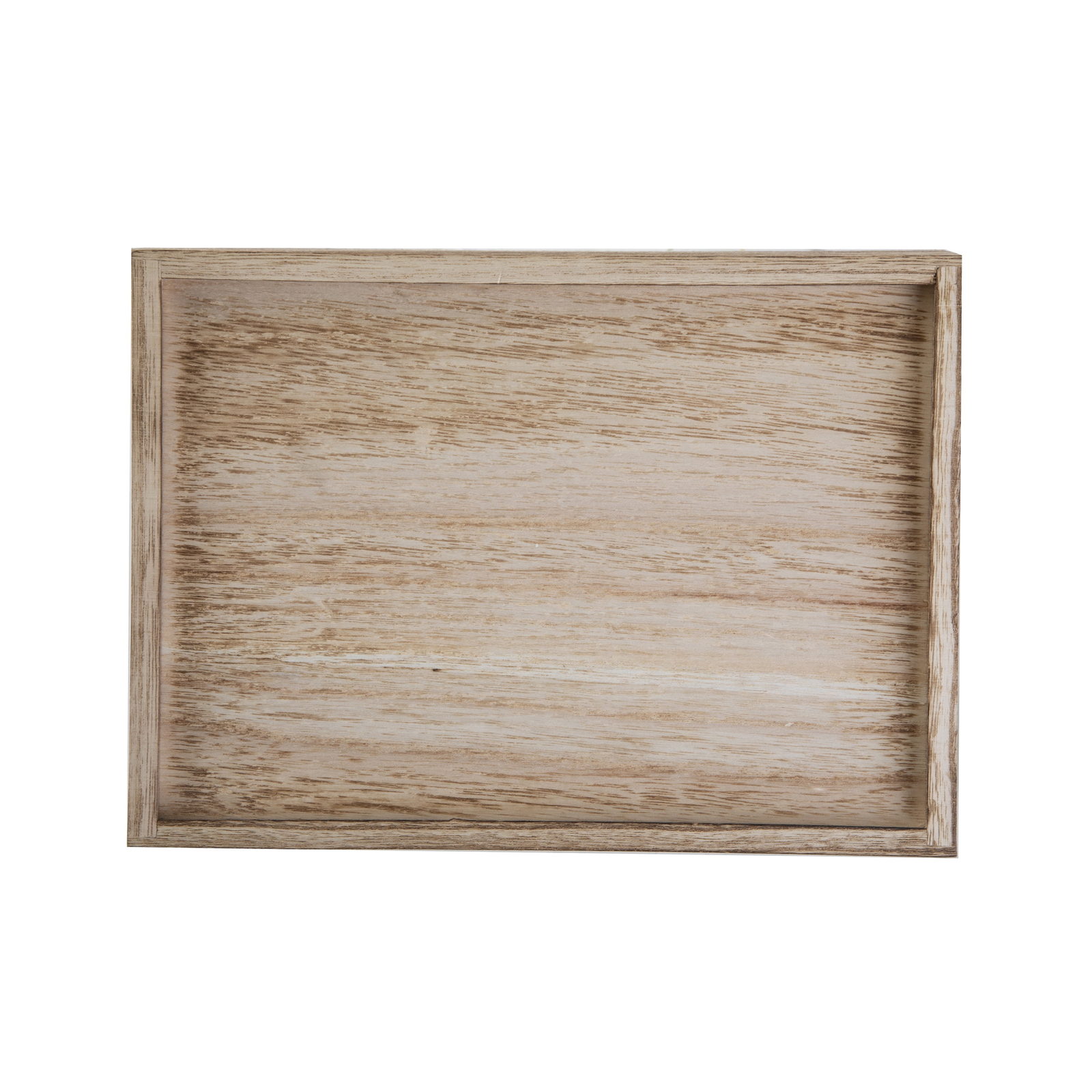 Medium Natural Wood Storage Bin, 2 Pack
