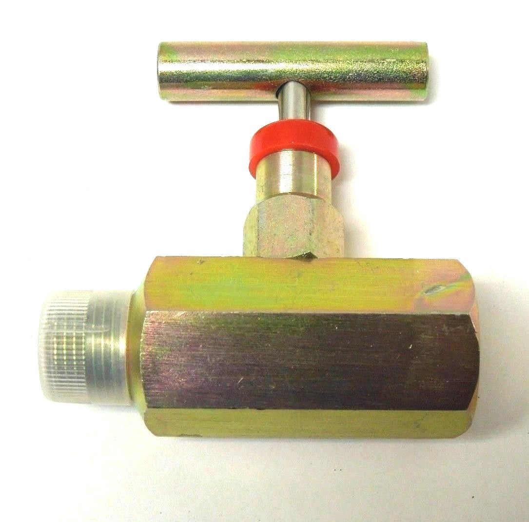 Needle Valve 1/2" FNPT X MNPT 10,000 PSI Carbon Steel NACE T-Bar Handle <375IN03