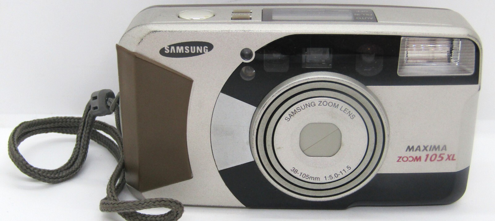 Samsung Maxima Zoom 105XL Point and Shoot Camera with Strap.