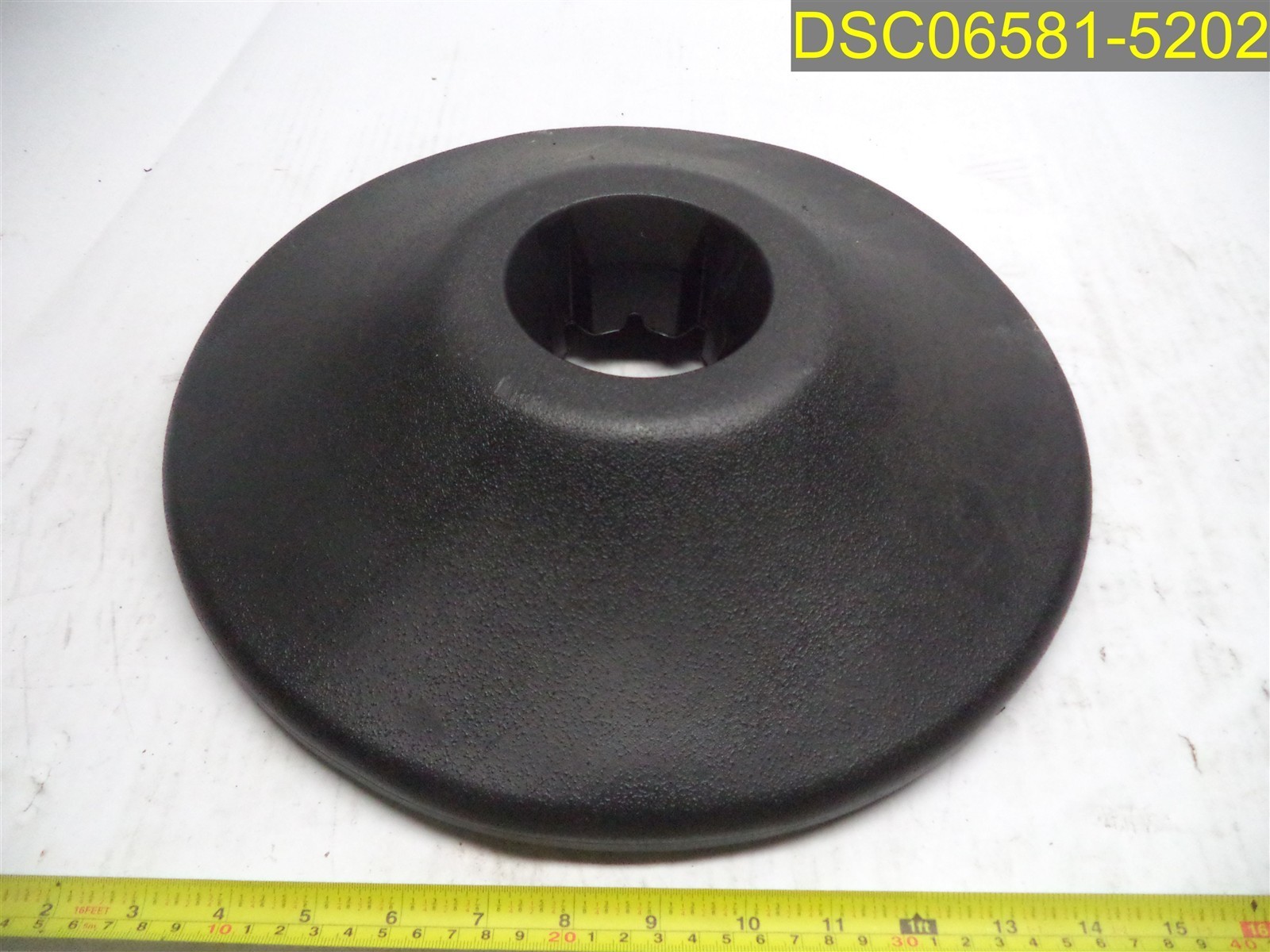 Qty=2: WEIGHTED BASES ONLY for Black Stanchion Posts 14 1/2" OD, 2 3/4" Dia Bore