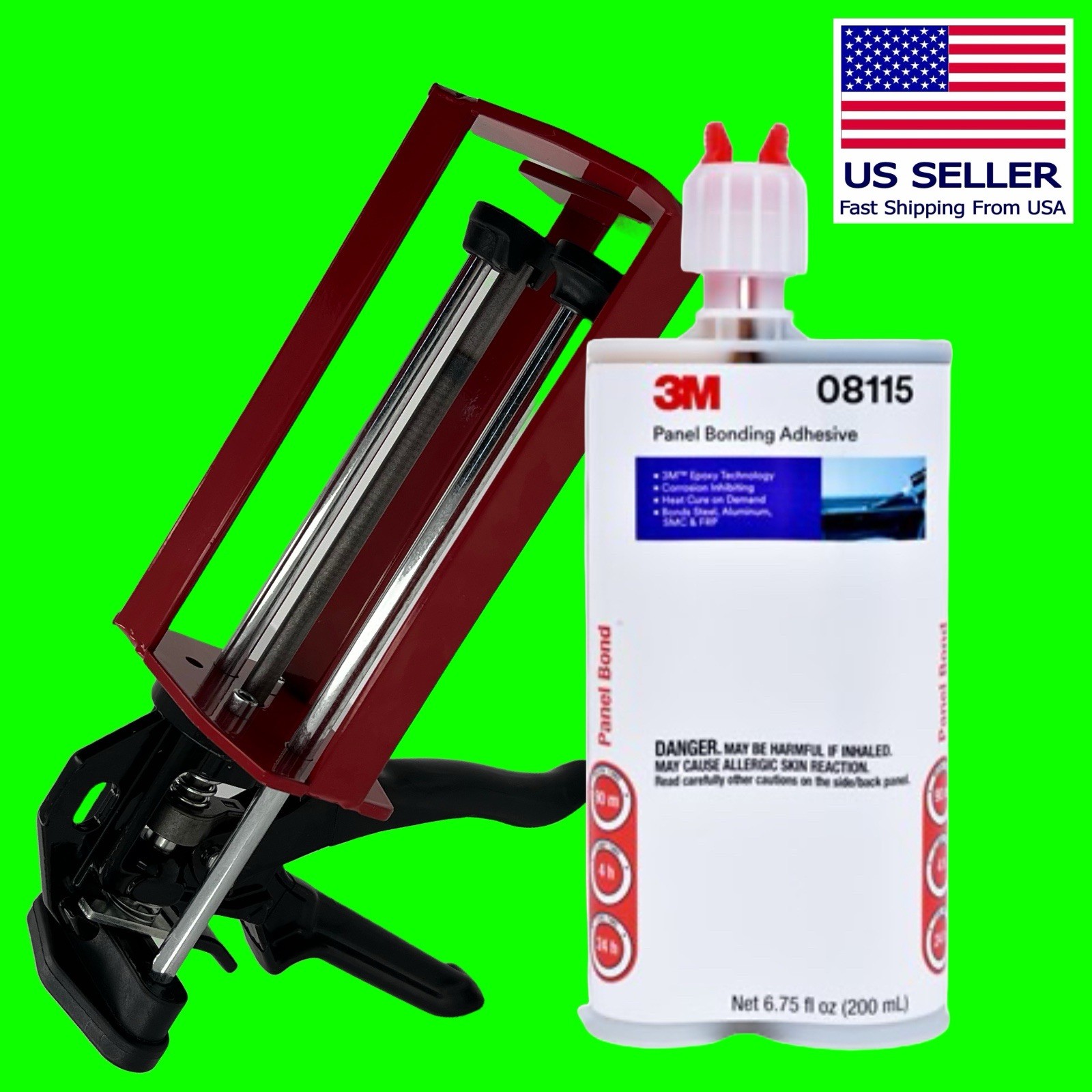 3M 8115 PANEL BOND + EPOXY 2-PART GUN DISPENSER LIKE 8571 SEAM SEAL ATTACHMENT💥