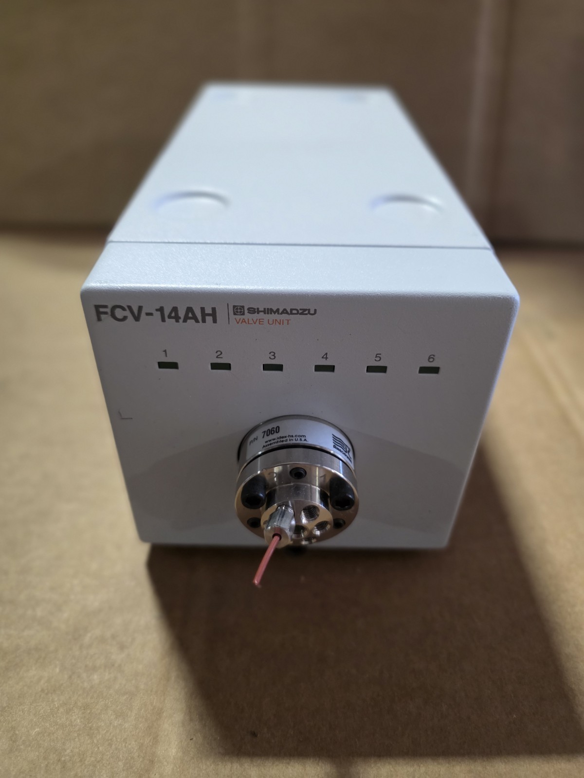 Shimadzu FCV-14AH HPLC valve Rheodyne LC 7060 column selector CAT 288-45014-91