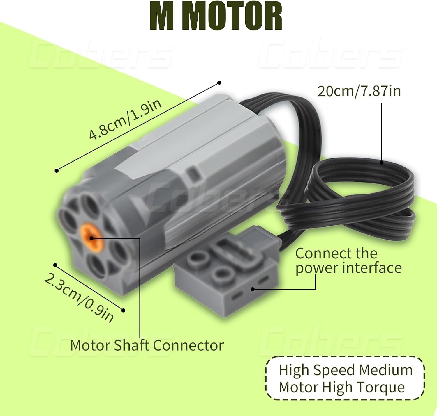 9-in-1 Motor Set Technic Motorized Kit Compatible with Lego: Power Function