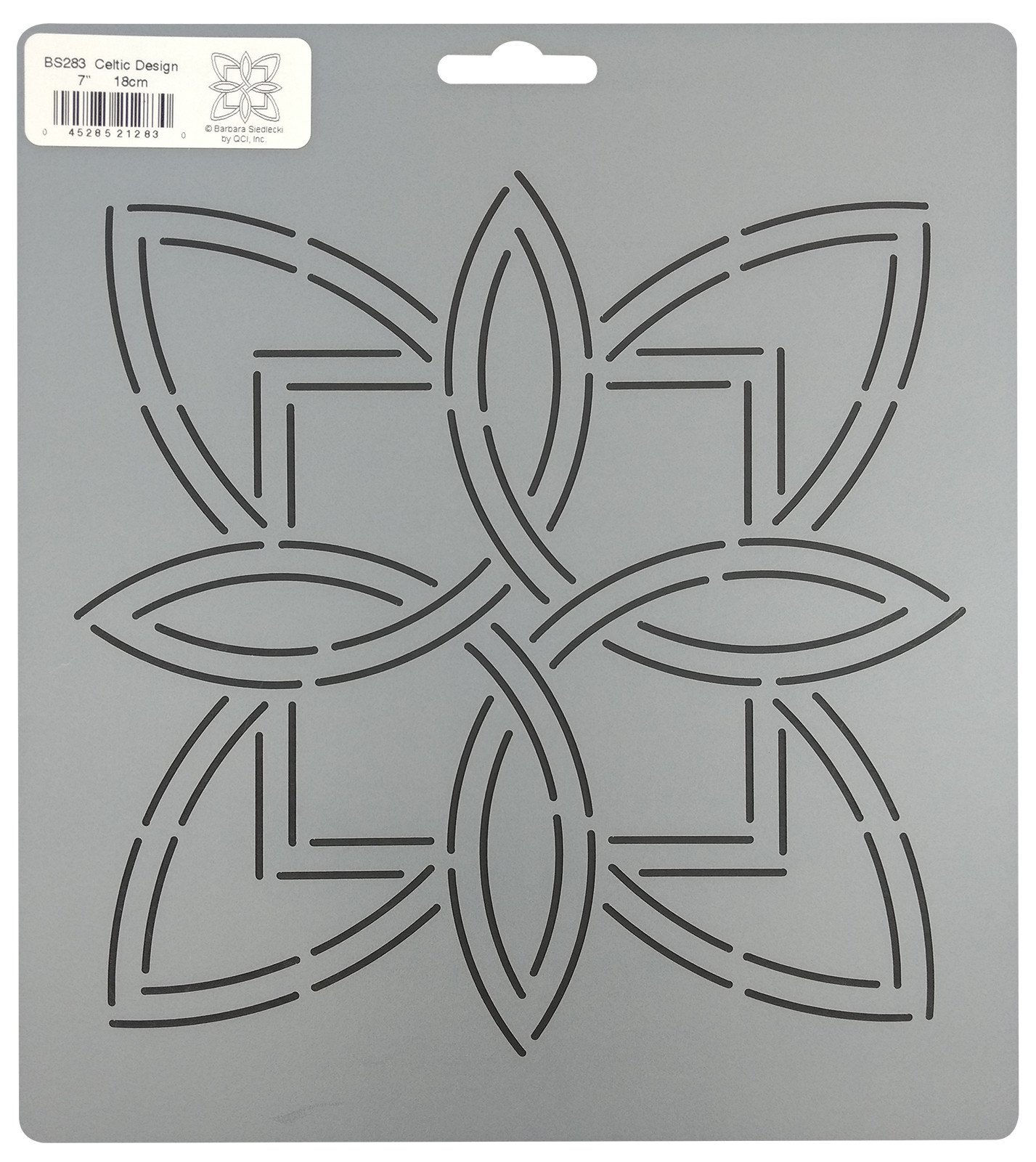 Celtic Quilt Patterns Flower Stencil Quilting 7" Block Floral Knot Template
