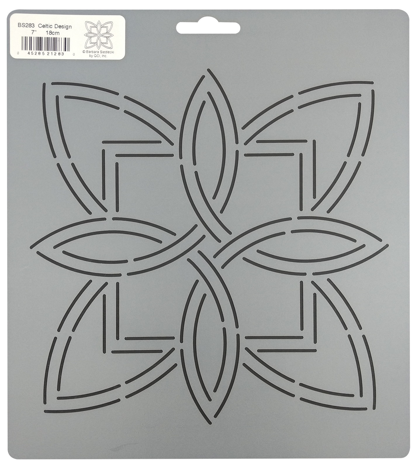 Celtic Quilt Patterns Flower Stencil Quilting 7" Block Floral Knot Template