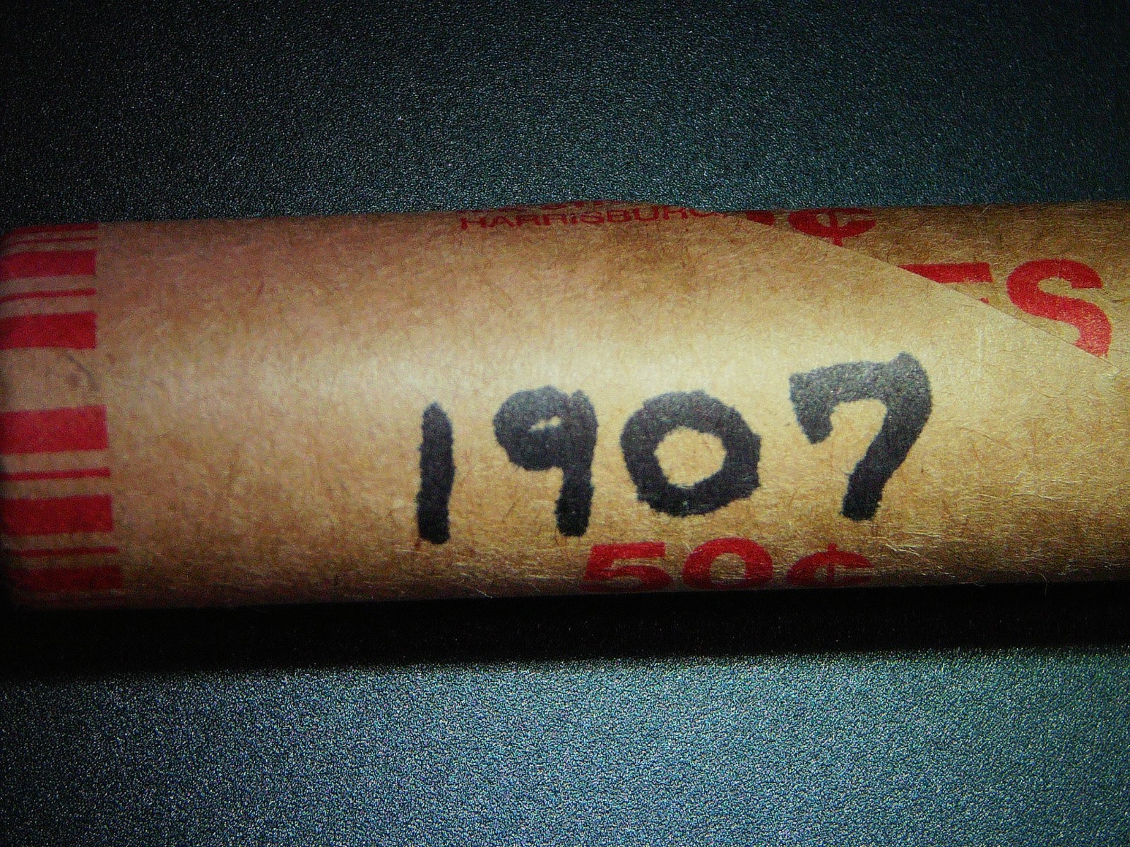50 1907 INDIAN HEAD PENNY ROLL GOOD/BTR. /FINE CONDITION READABLE DATES NO JUNK