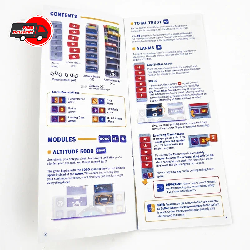Sky Team Turbulence Expansion Board Game – 20 Scenarios, Extra Rules & Modules