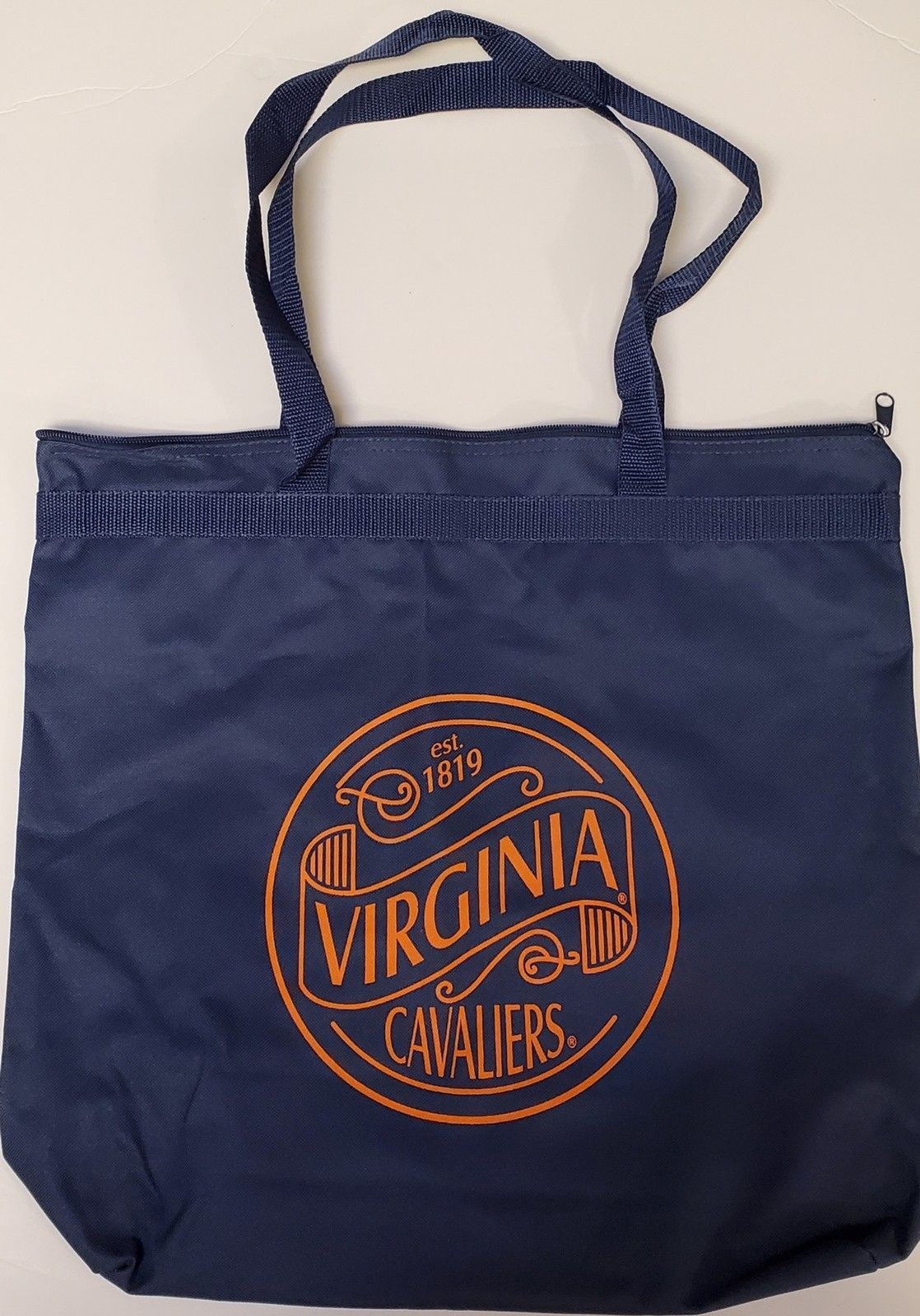 Canvas Navy Blue Spectrum Tote Bag, Virginia Cavaliers
