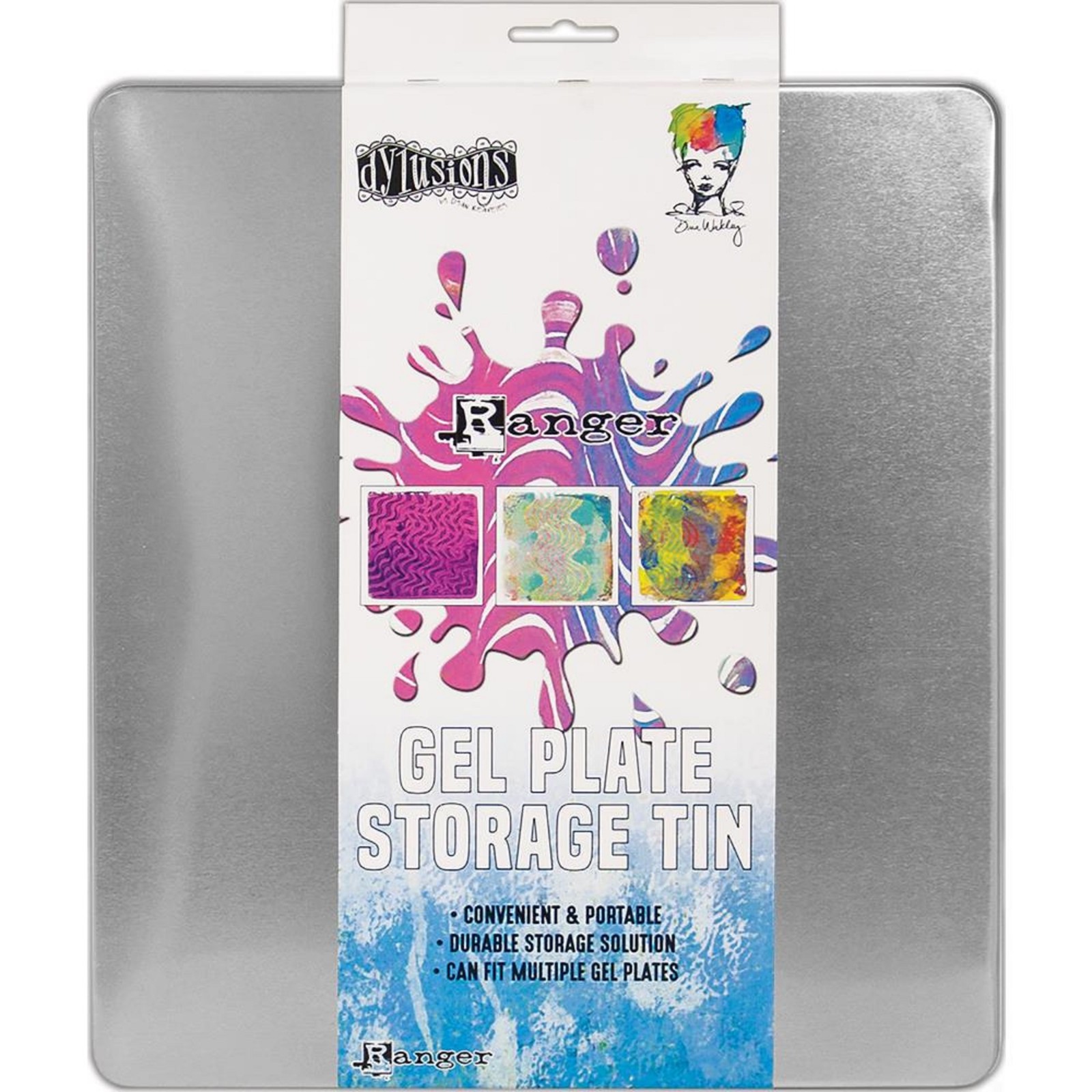 Ranger Gel Press Plate Storage Tin NIP 10.5 x 11.75 Fit Multple Gel Plates