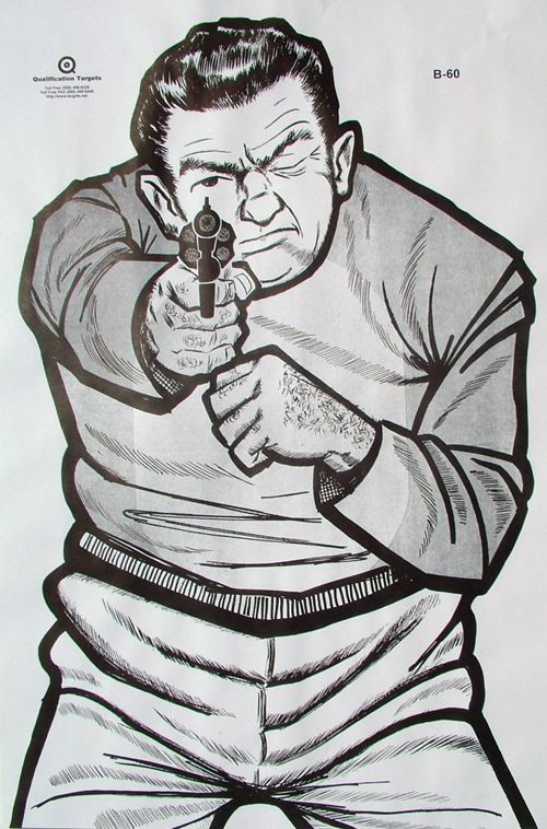 Lot of 10 - 25" x 35"  Police Range Target "THE THUG"