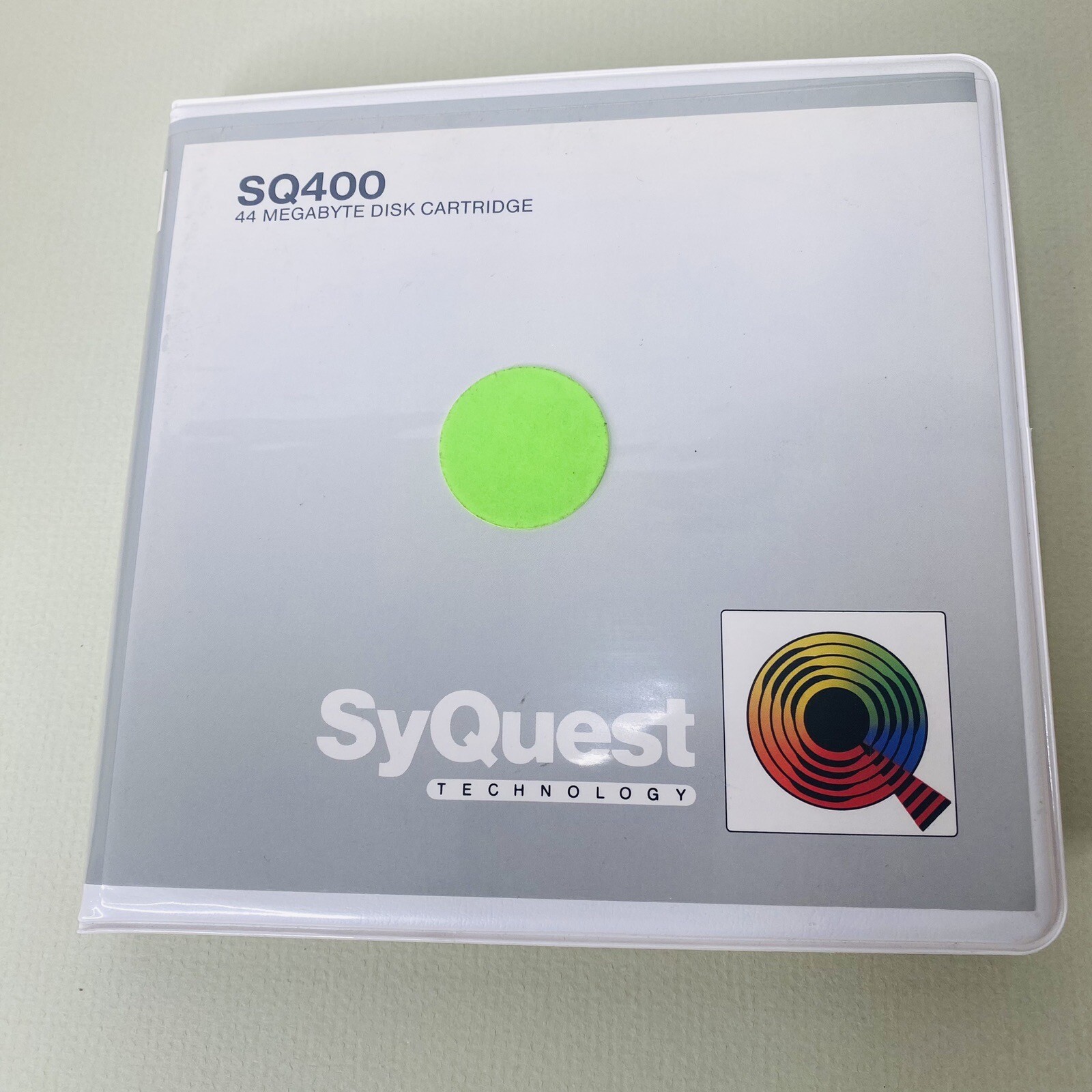 Syquest 44 MB SQ400 5.25” Removable Hard Drive Cartridge Vtg 1989 USA