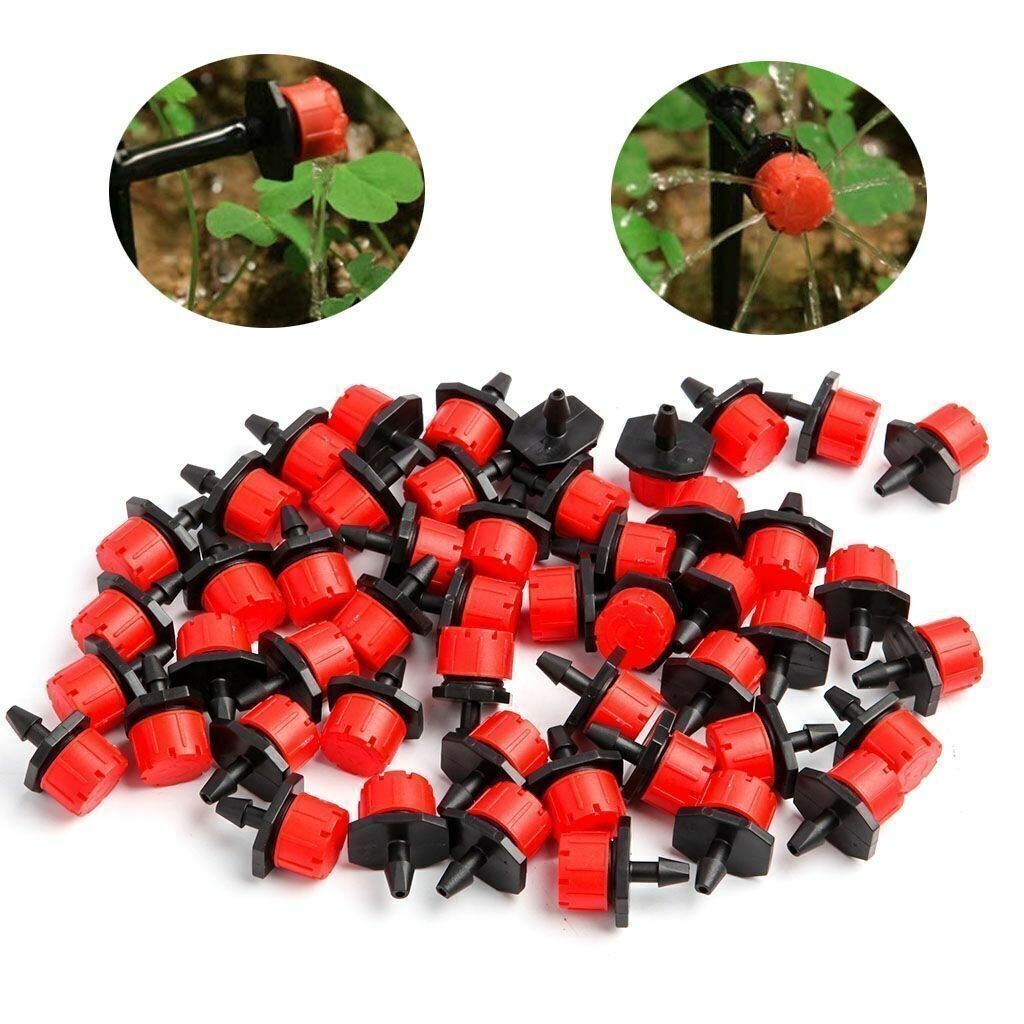 LOT Adjustable Emitter Dripper Micro Drip Irrigation Sprinkler Watering System