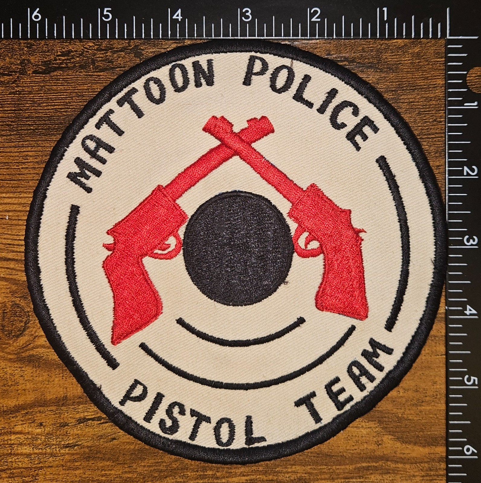 Mattoon Police Department Illinois Pistol Team Police Jacket Patch