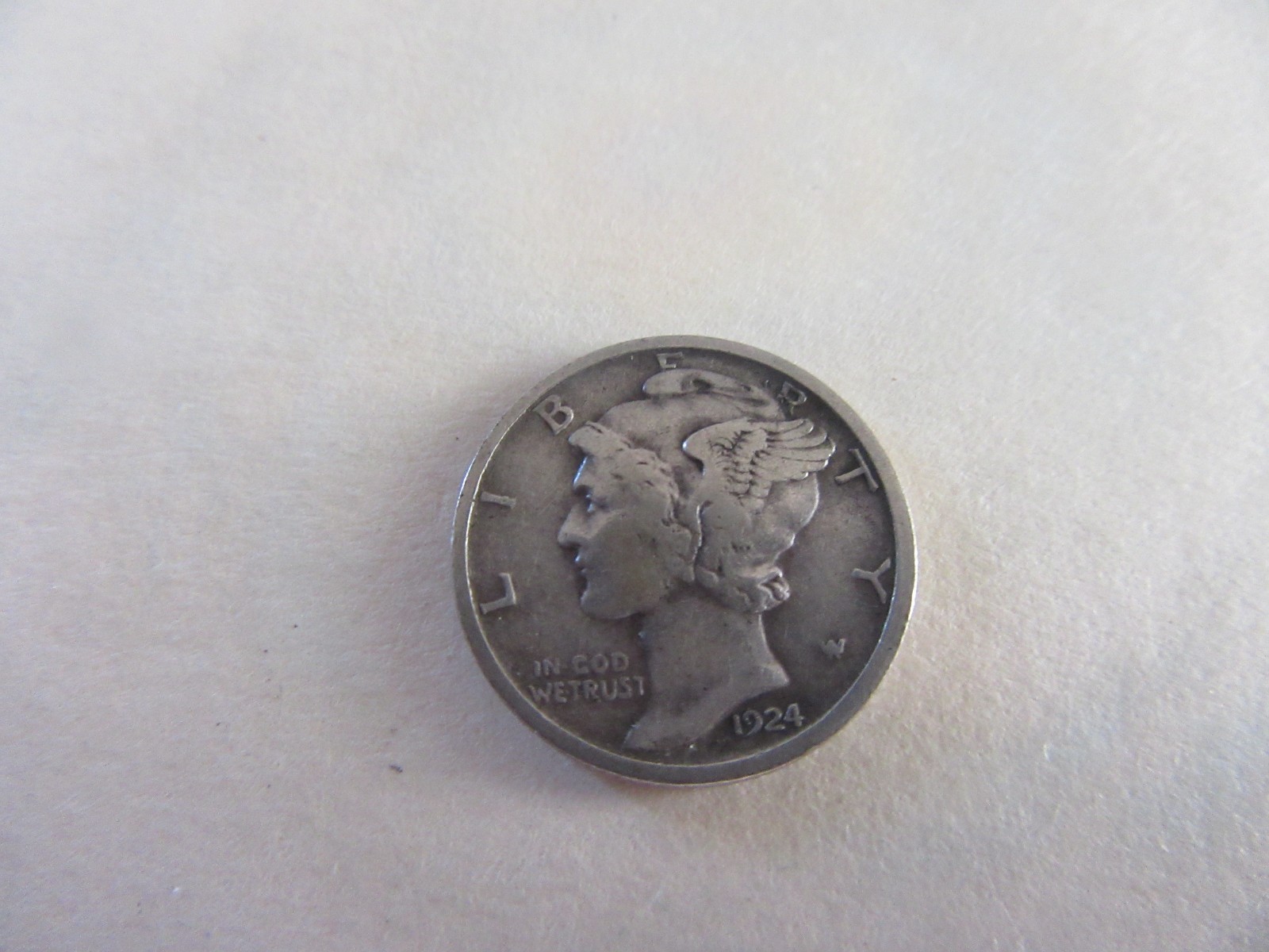 1924-D Mercury Dime F Circulated  Condition [ACTUAL COIN] 90% Silver