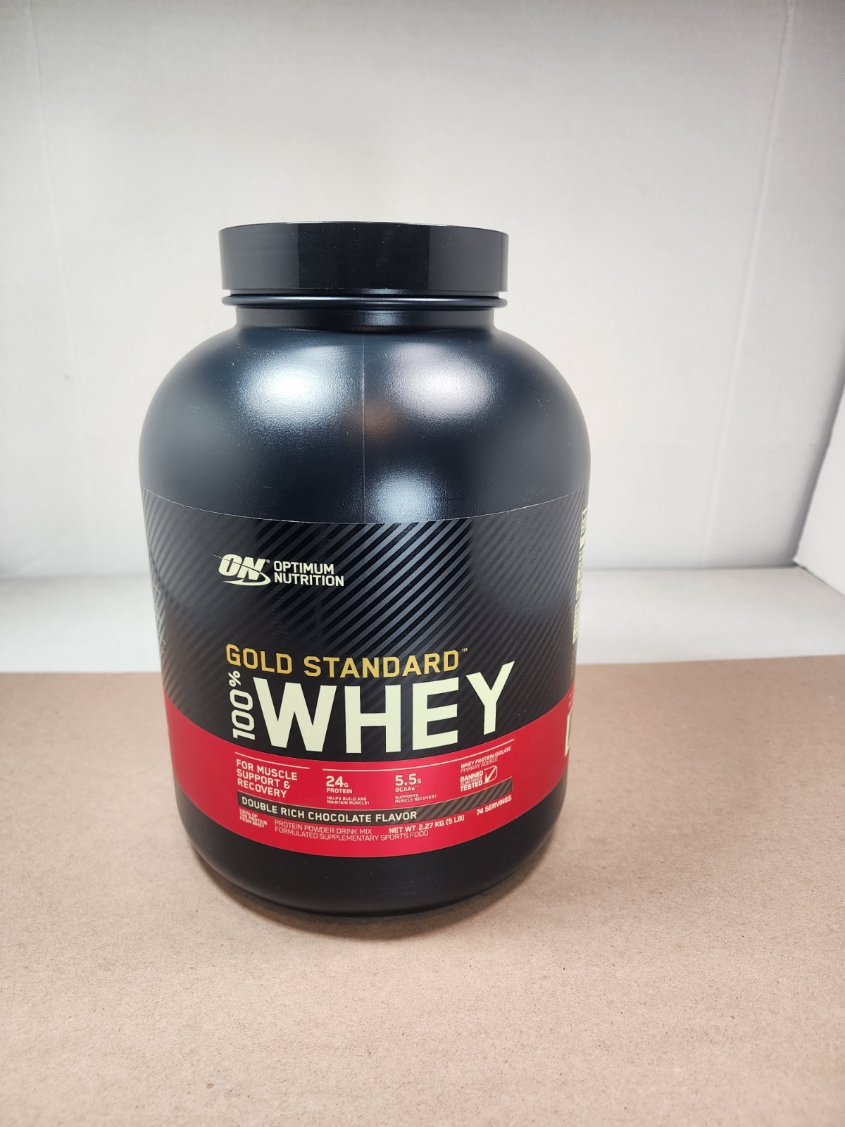 Exp 12/27 ON Gold Standard 100% Whey Protein Double Rich Chocolate 5lb
