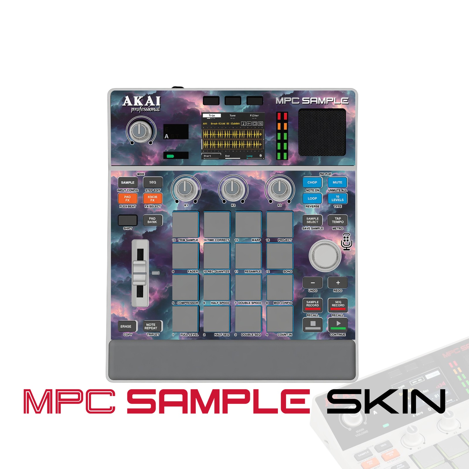 Akai MPC Sample Skin / Storm Cloud Pulse