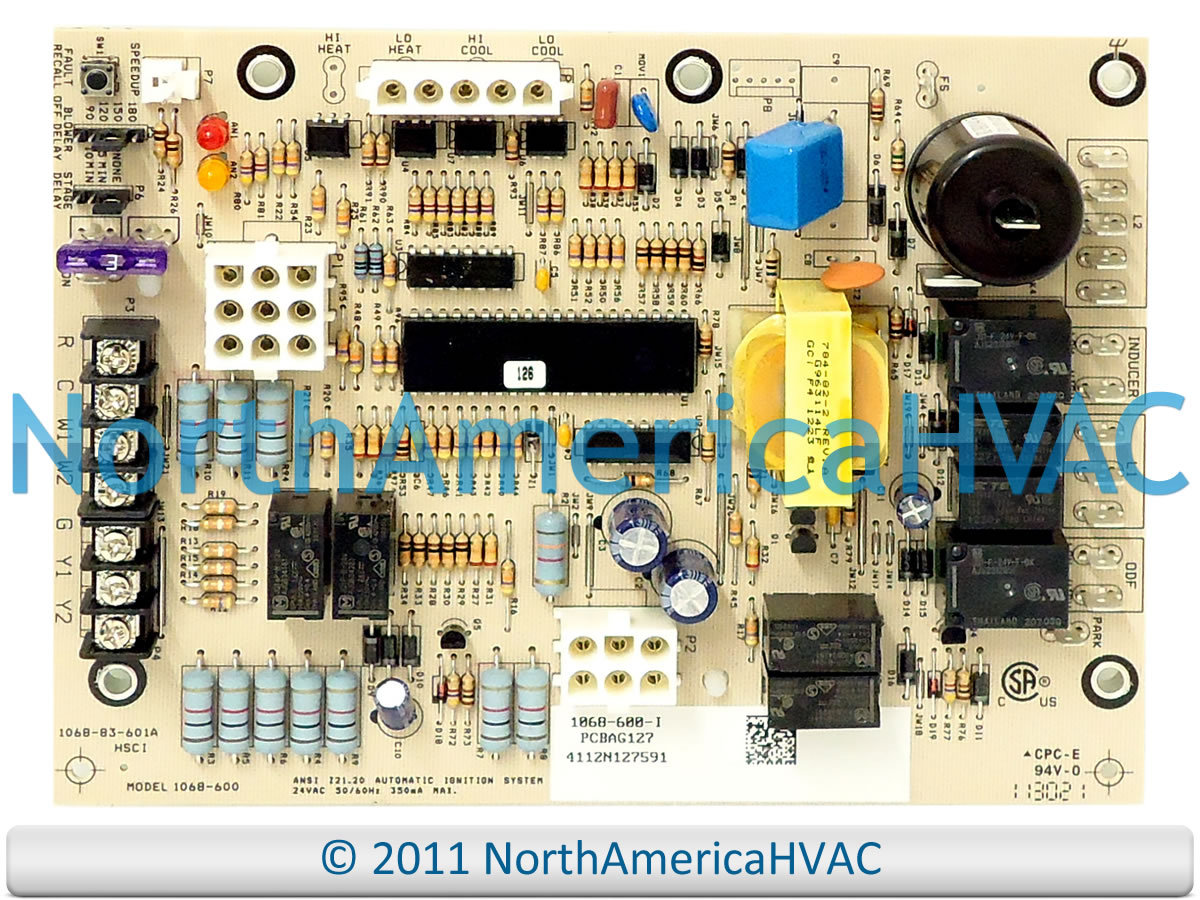 OEM Goodman Amana Furnace Control Circuit Board Replaces 1068-600 1068-600-I