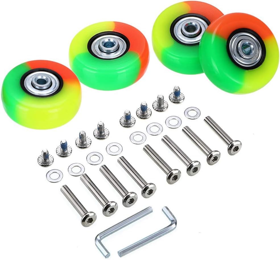 Luggage Suitcase Replacement Wheels Rubber Swivel Caster Bearings Repair