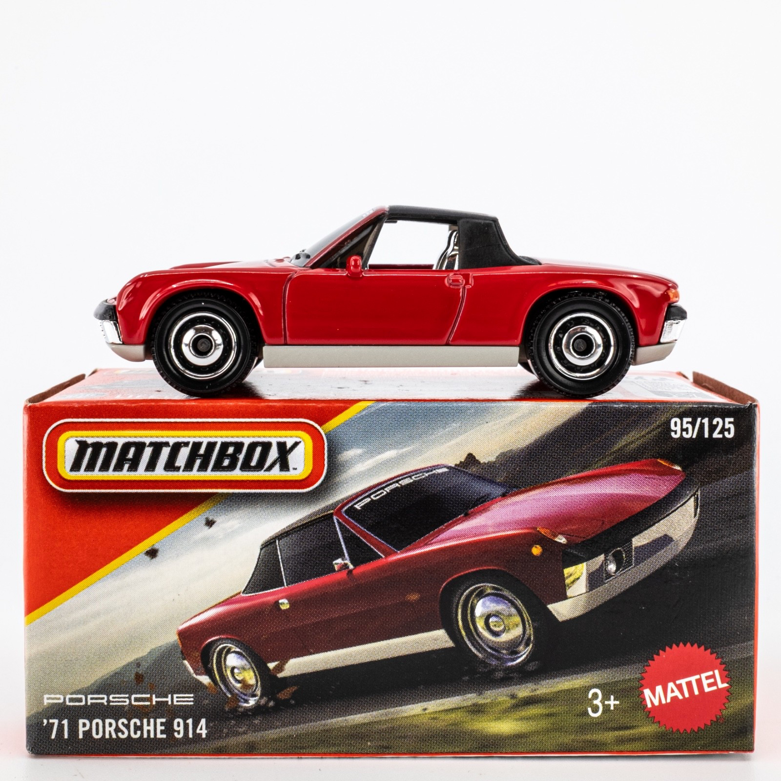 2026 Matchbox Power Grabs #95 '71 Porsche 914 MALAGA RED | FSB