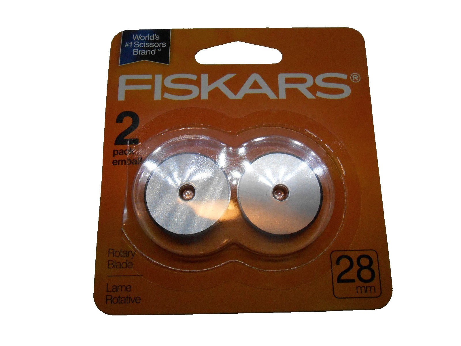 Fiskars 95417097J 28mm Rotary Replacement Blades 2/pk
