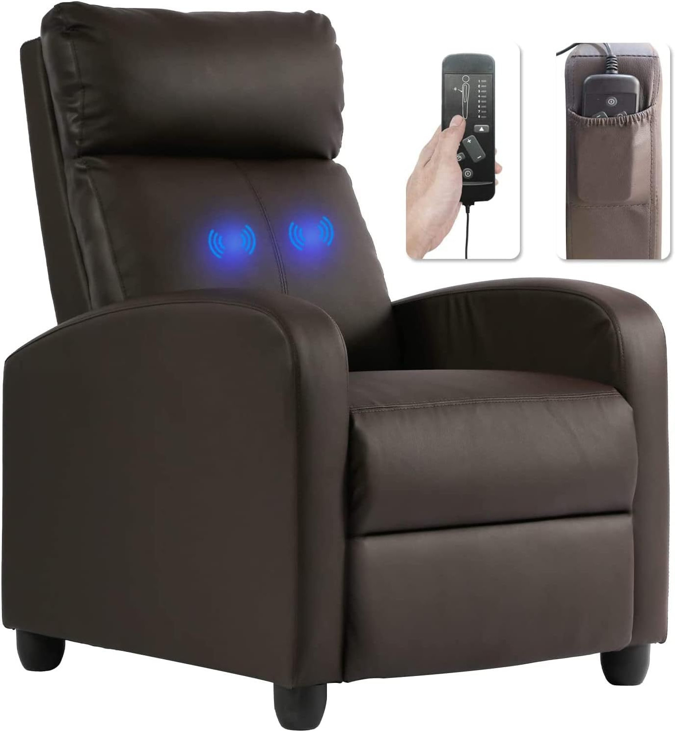 Sillon Sofa Reclinable De Masaje Para Adultos Niños Sala De Estar Habitacion NEW