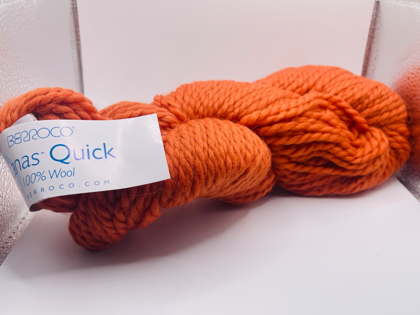 Berroco Lanas Quick Yarn 77159 Pumpkin - 100% Wool Super Bulky 100gr 109yds