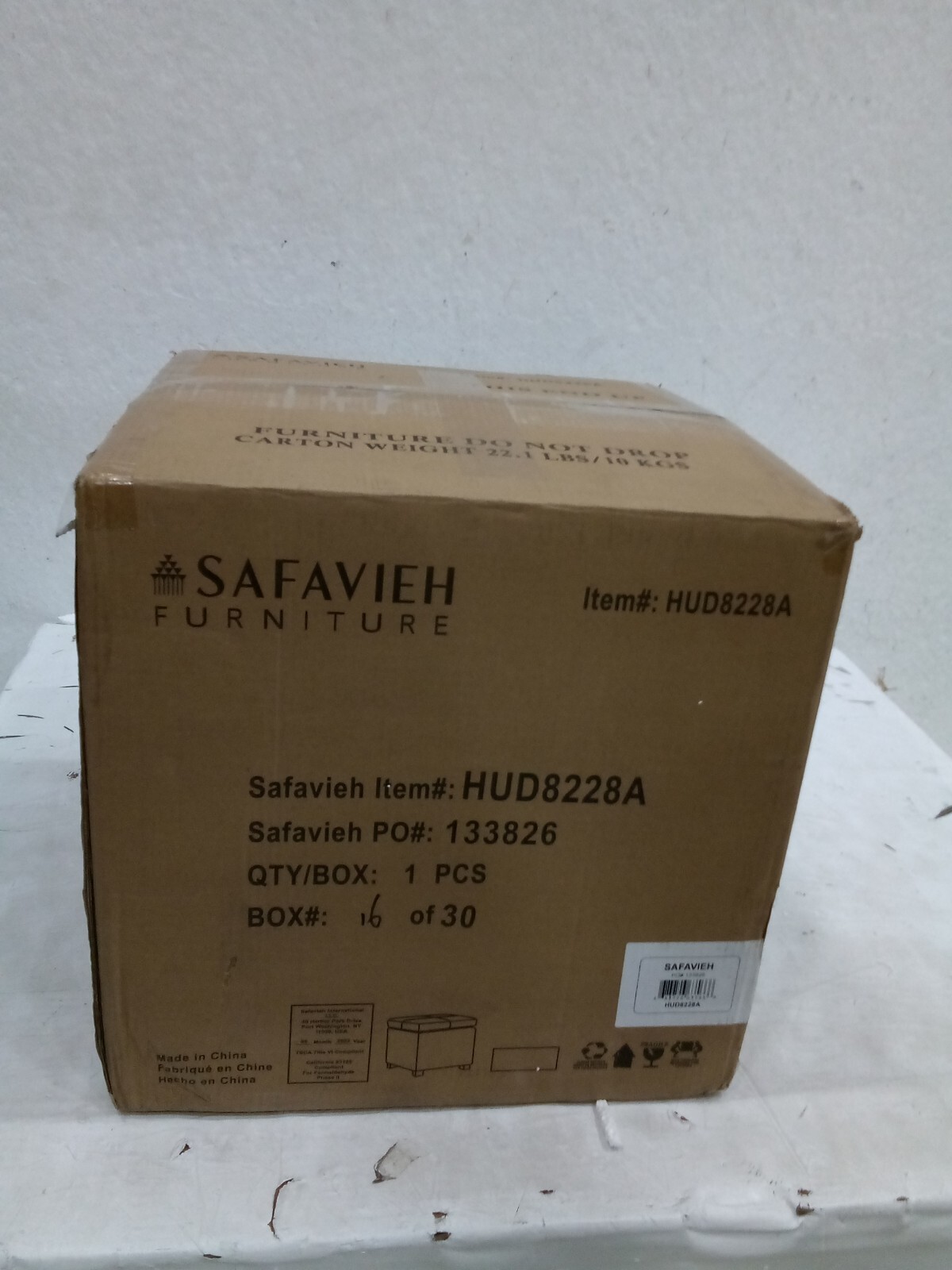 Safavieh Madison Square Ottoman, Reduced Price 2172716598 HUD8228A