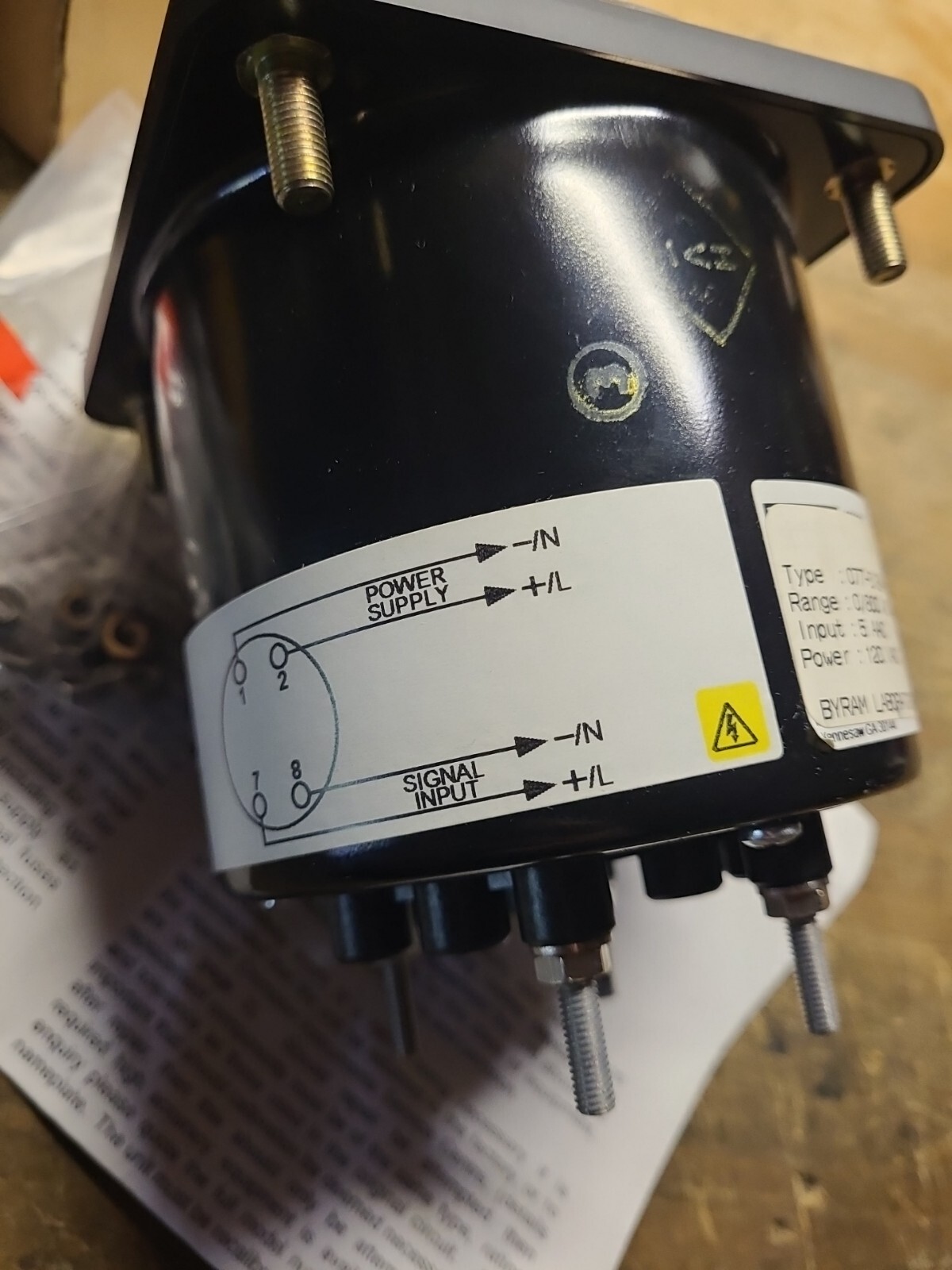 Crompton 077-DIBA-LSSN...800 AMP A.C. PANEL METER..120VAC..USED..TESTED...