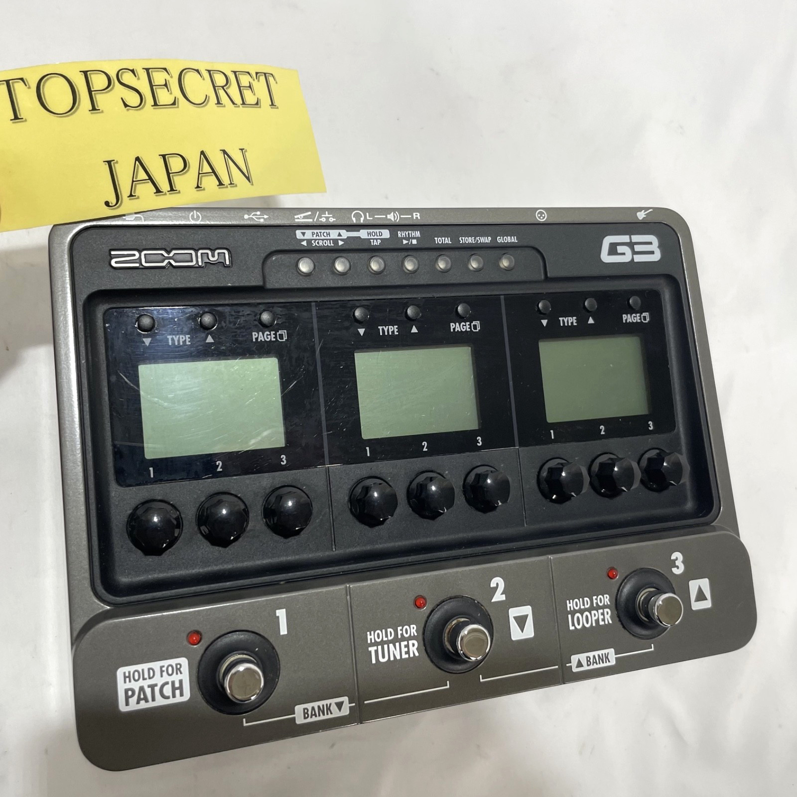 ZOOM G3 Electric Guitar Multi Effects Amp Simulator Pedal NO Power supply JAPAN