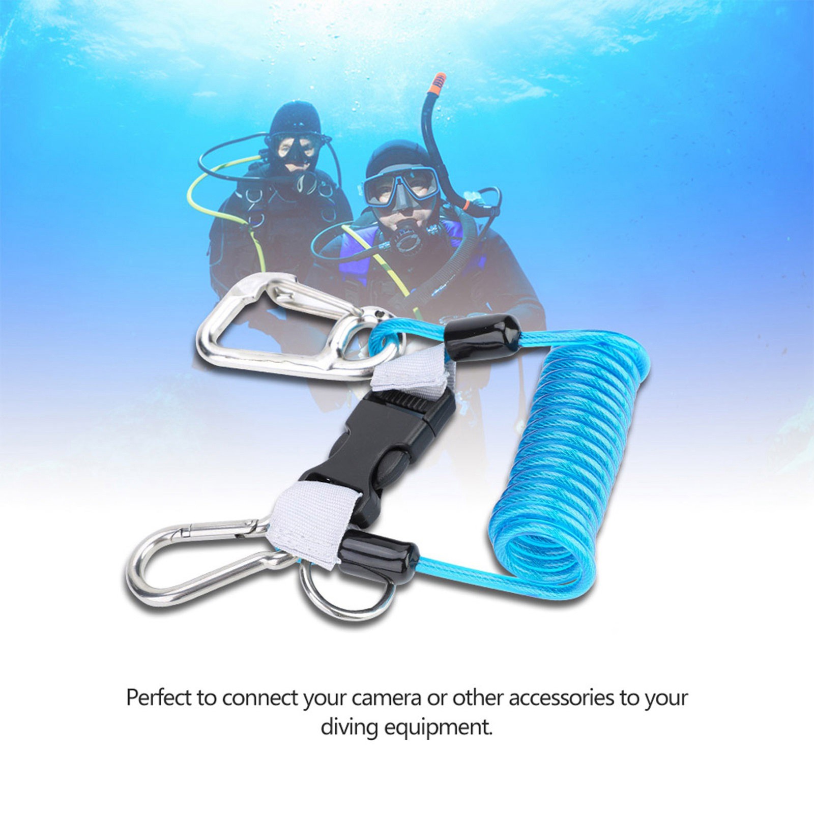 Blue Diving Lanyard High Quality Safety Tool For Scuba Diving