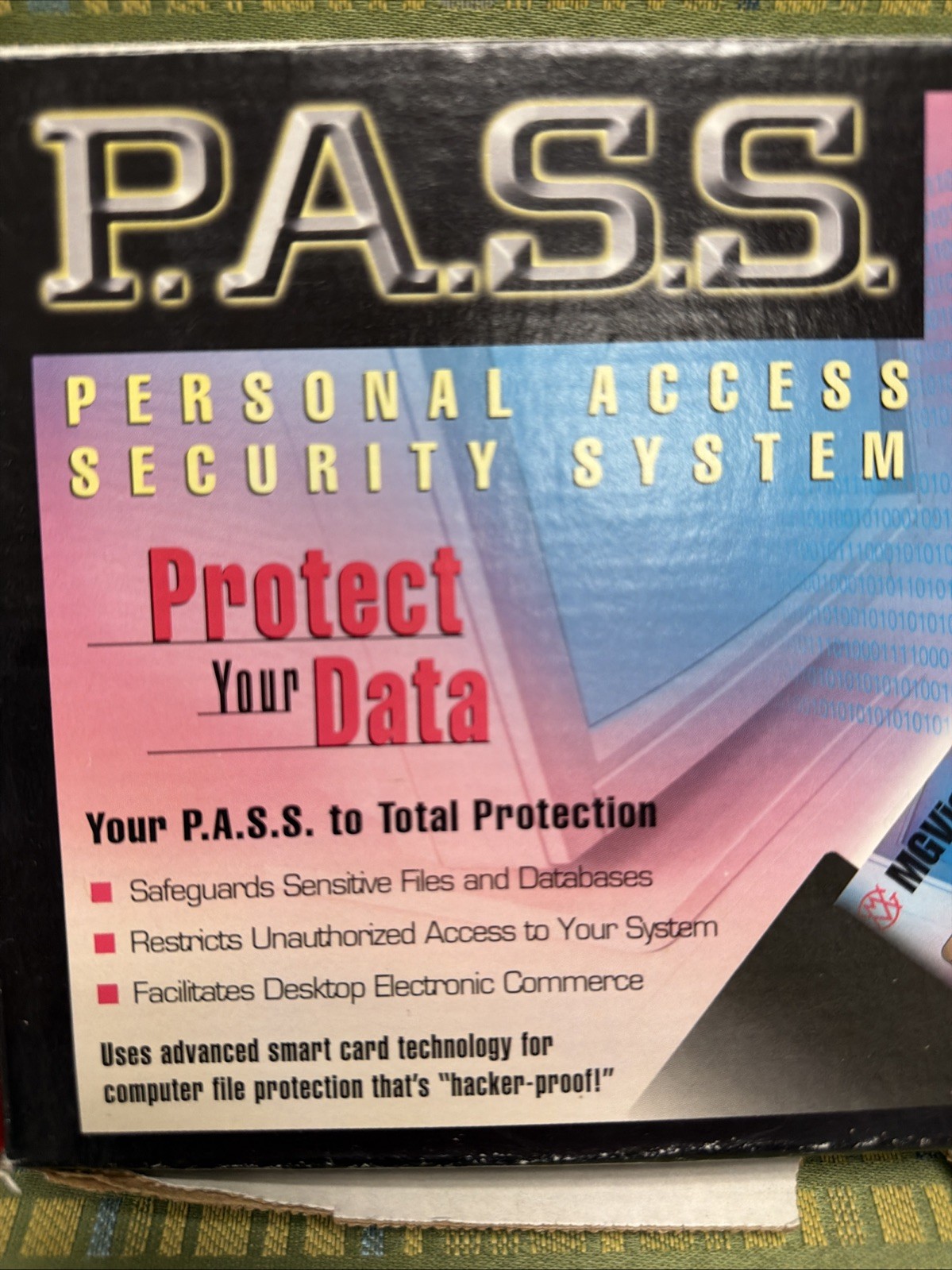 P.A.S.S. MGVision Personal Access Security System, Notebook Version, PASSDT1