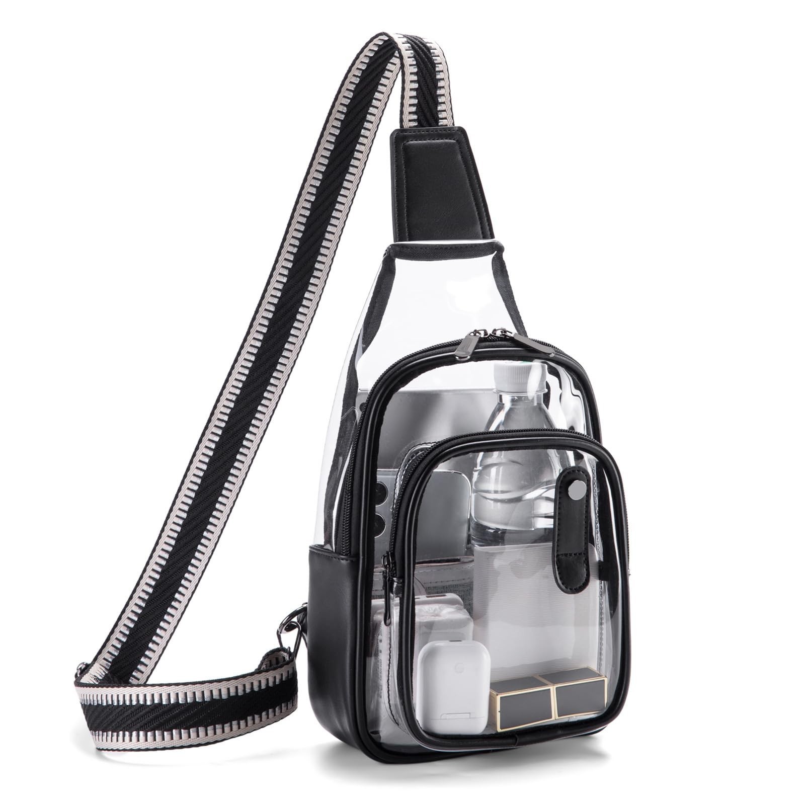 Clear Bag for Stadium Events, Clear Purses For Women Stadium Crossbody Clear ...