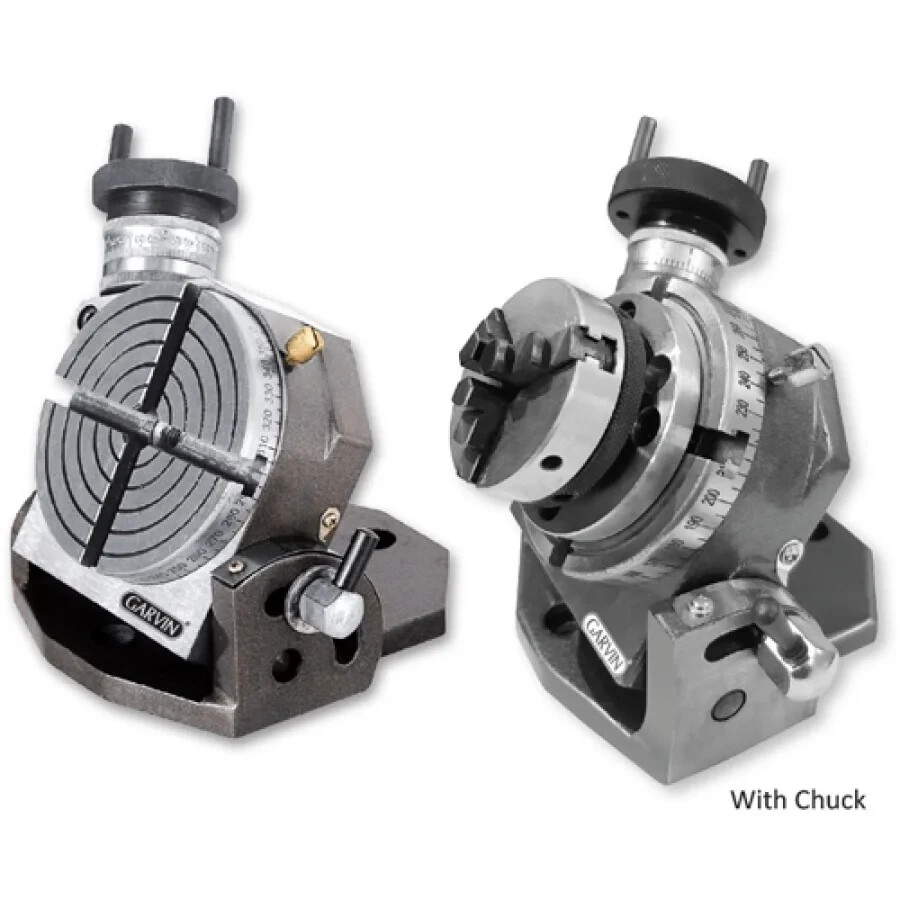 Rotary Table Tilting 3" 75mm With 3 Jaw self centering Chuck+ Free Ship