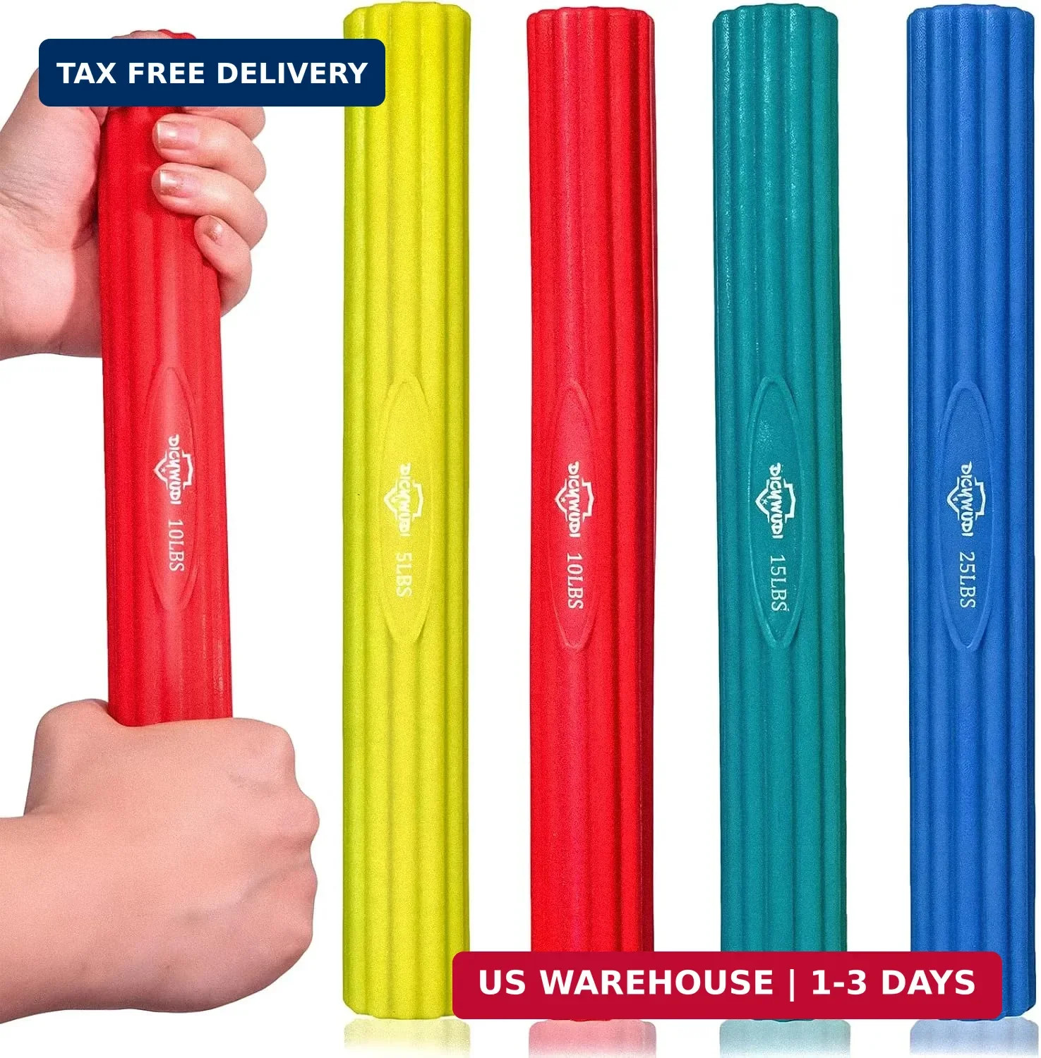 DICYWUDI Flex Therapy Bar and Grip Strength Trainers set, Physical Therapy & Res