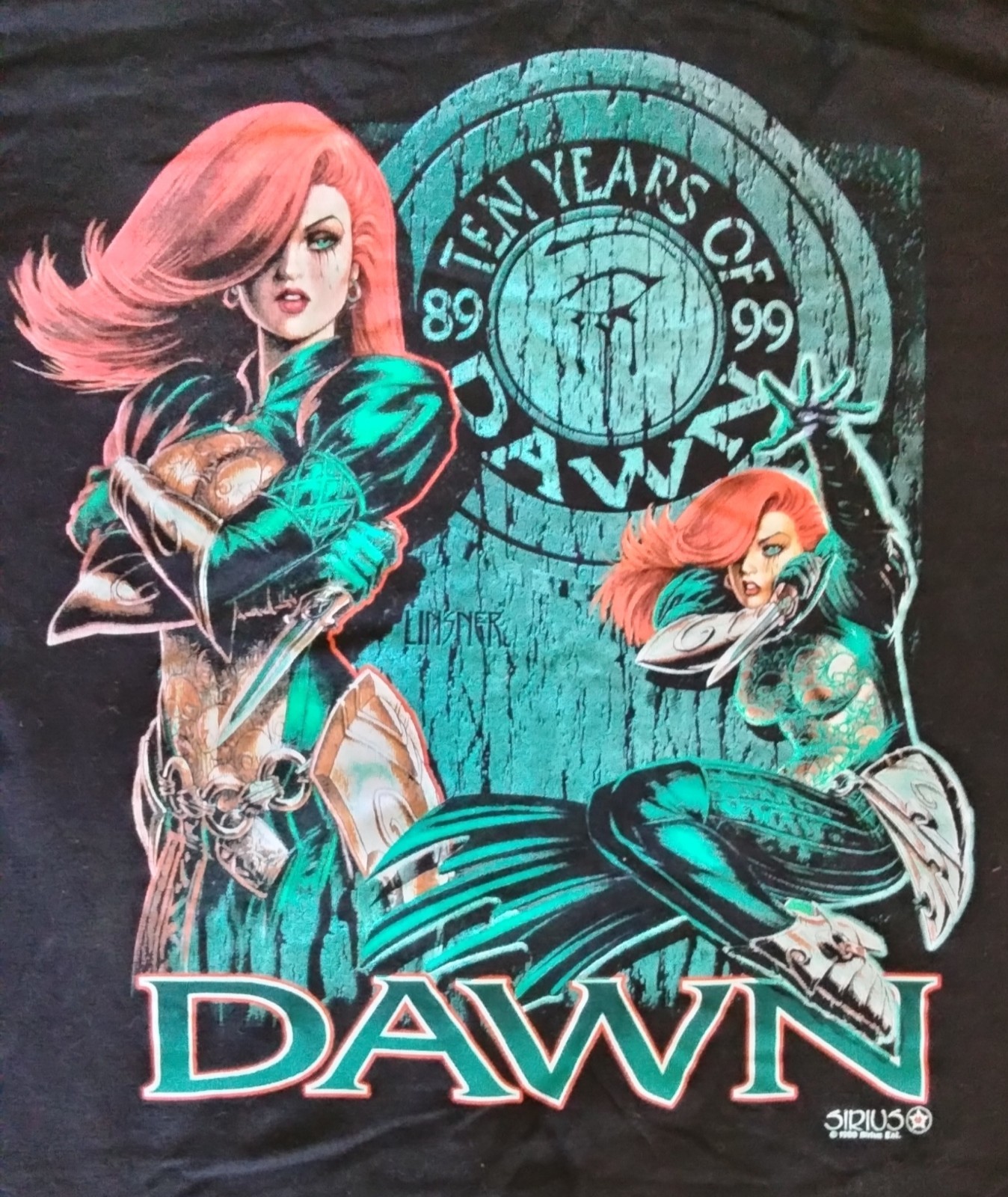 10 Years Cry For Dawn Color Graphic XL Sirius Linsner Comic Fashion Victim