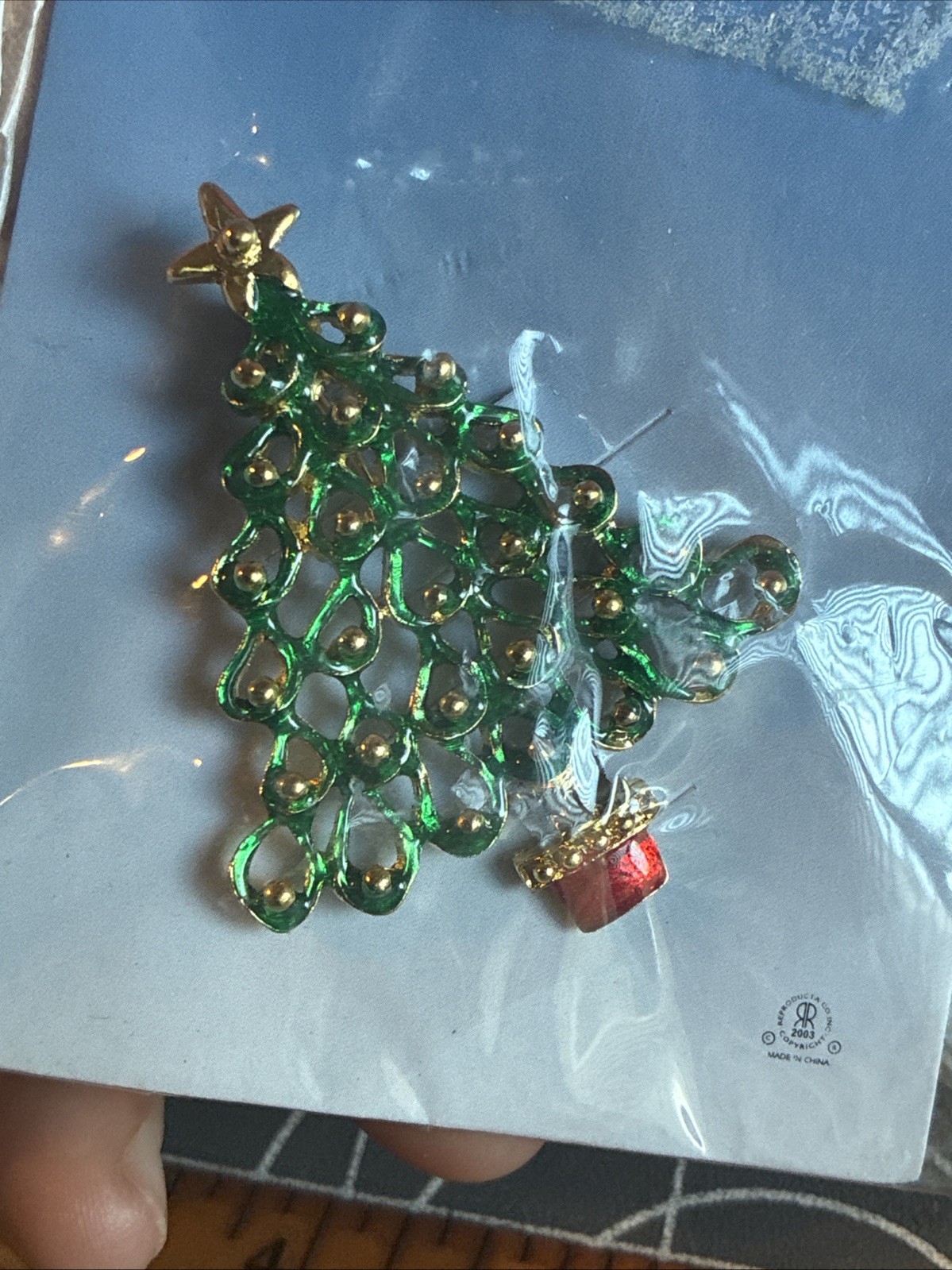 Vintage 2003 TH Christmas Tree Pin Sealed NEW