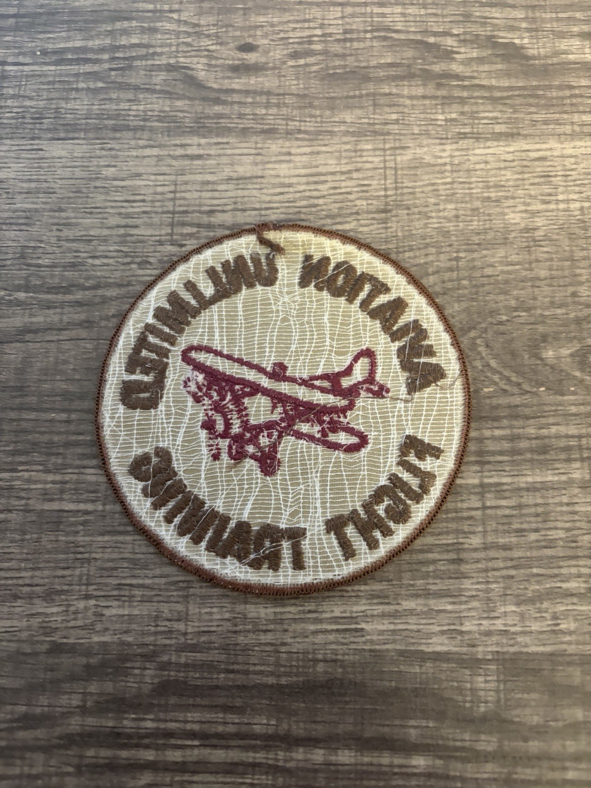 Vtg Aviation Unlimited Flight Training Embroidered Patch