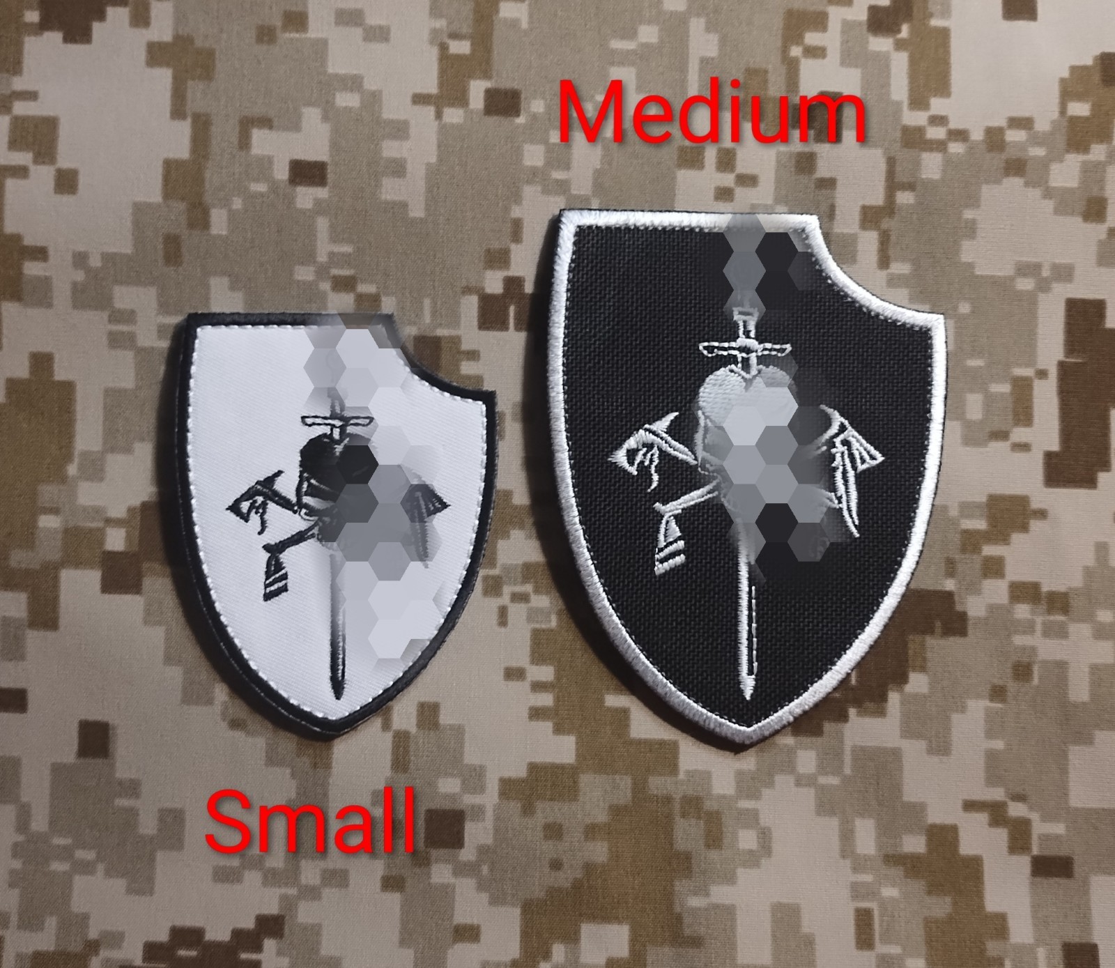 NSWDG DevGru Silver SQN Emblem - Small Helmet Size - Nice Detail!