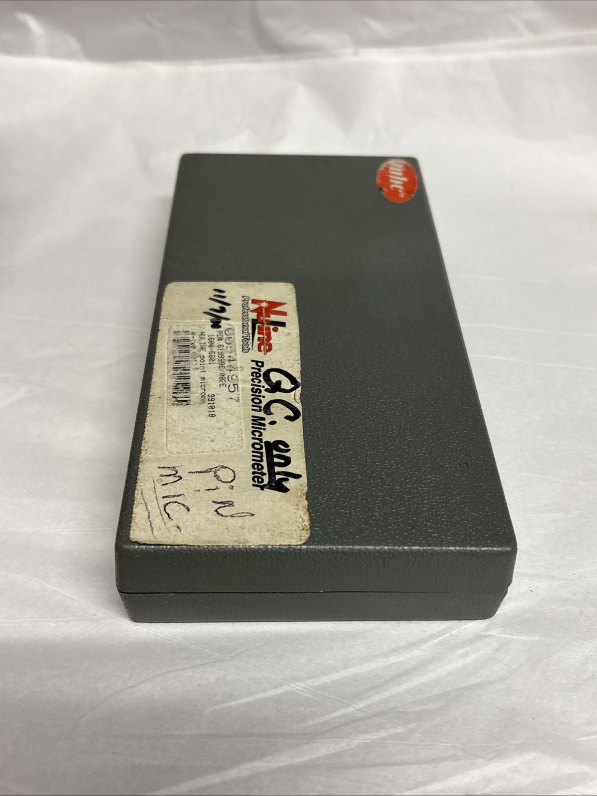 NULINE PRECISION 15° POINT MICROMETER 0-1" RANGE .001" GRADS W/case & Wrench