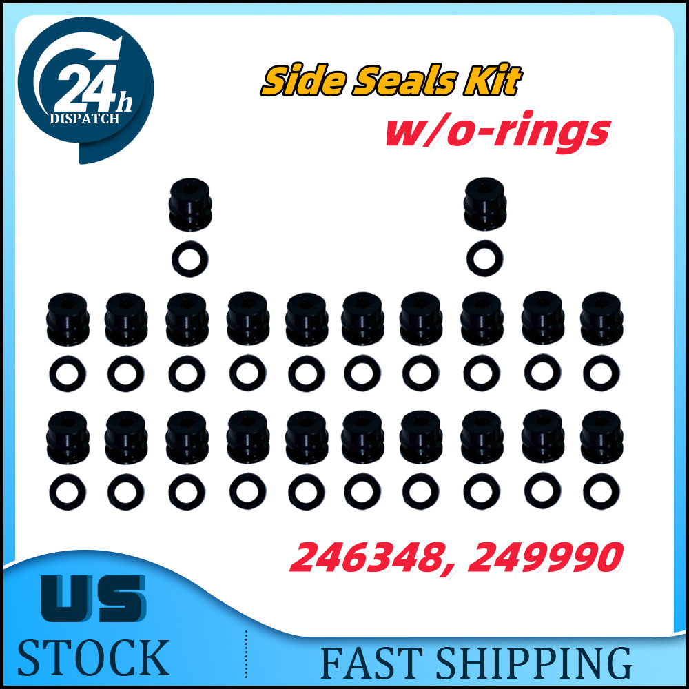 246348 249990 For Fusion Air Purge AP Spray Gun 22PCS Black Side Seals Kit