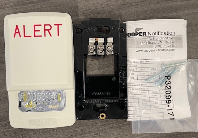 EATON ELSTW-AL WALL MOUNT WHITE ALERT CLEAR LENS