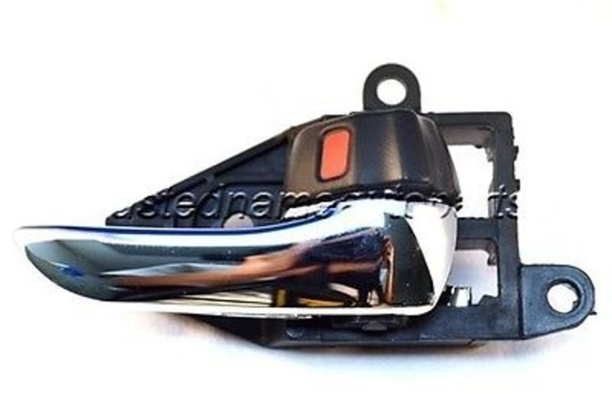 fits 2000 to 2005 Toyota Celica Interior Door Handle Black Chrome Passenger Side