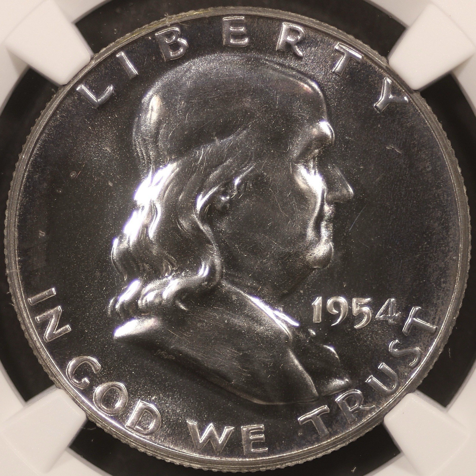 1954 Franklin Half Dollar - 50c NGC PR68 - Reflective Surfaces!