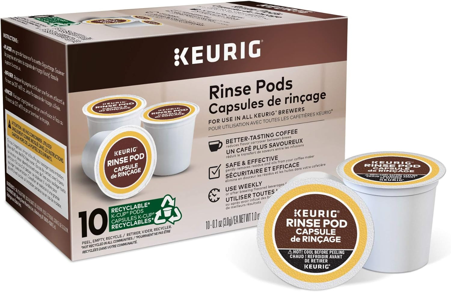 Pods Reduces Flavor Carry Over, Compatible Classic/1.0 & 2.0 K-Cup Coffee Makers