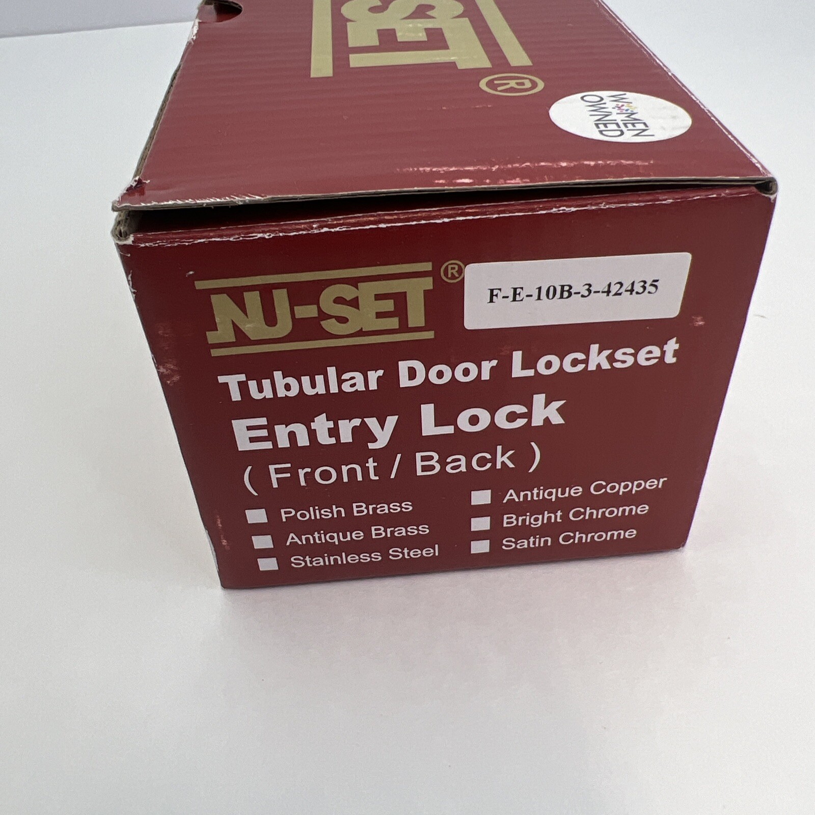 Nu-Set Tubular Door Lockset Entry Lock (Front/Back)
